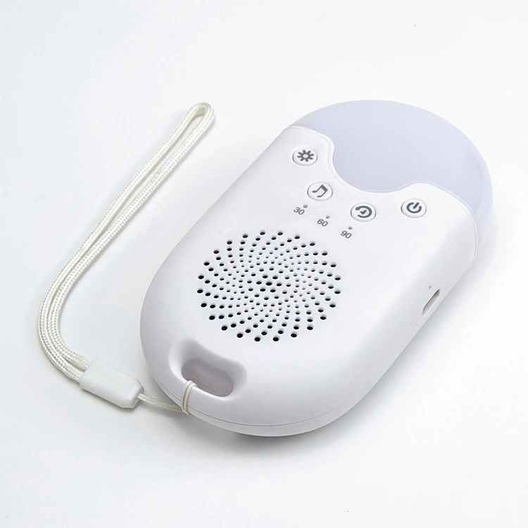 Factory Price Direct Mini Portable Handheld Wireless Speaker with Colorful LED Light White Noise Machine Baby Sleep Aid