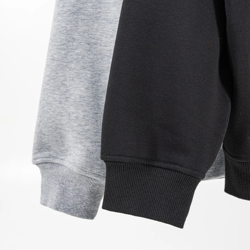 custom Heavyweight fleece Composite zip up Hoodie mens oversized thick warm blank Hoodie jacket for winter