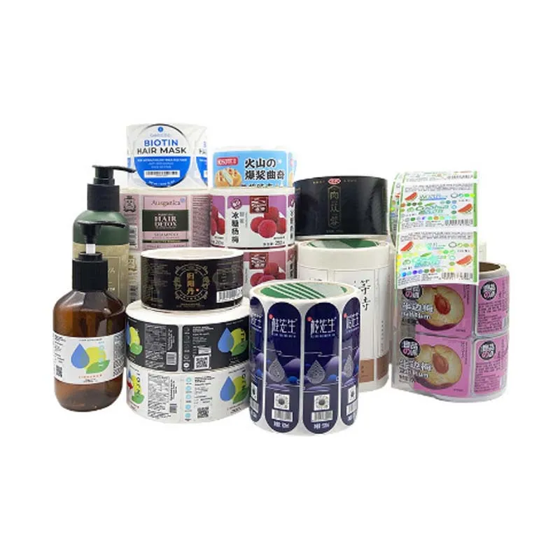 Waterproof Stickers Custom Logo Printing Adhesive Sticker Label Company Logo Label Rectangular Stickers