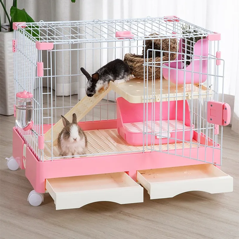 Stainless Steel Cages Wholesale Rabbit Hutch Dog Kennel Jaula Small Animal Cage  rabbit pet cage wholesale large indoor for cat
