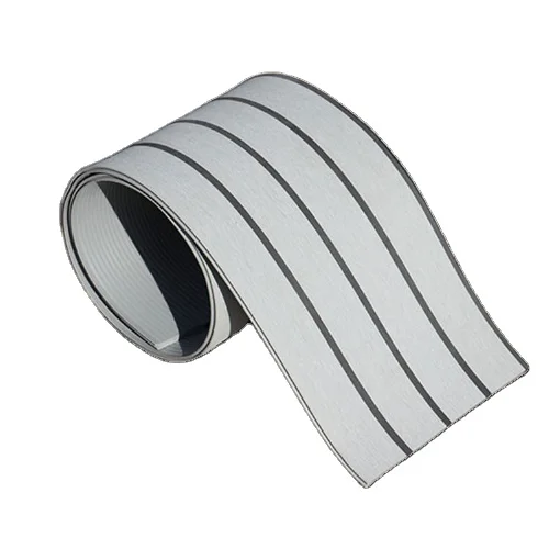 PVC Teak plastic flooring synthetic teak decking used for outdoor boat deck covering