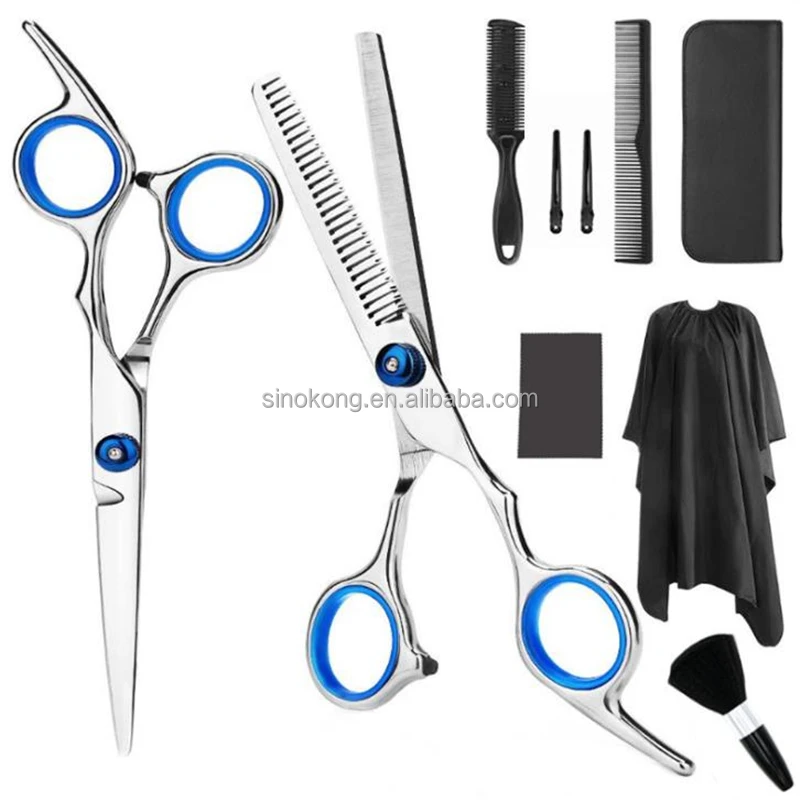 Professional beauty scissors stainless steel thinning scissors barber scissors set