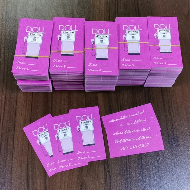 
Luxury clothing labels and hangtags swing tag label with your logo 