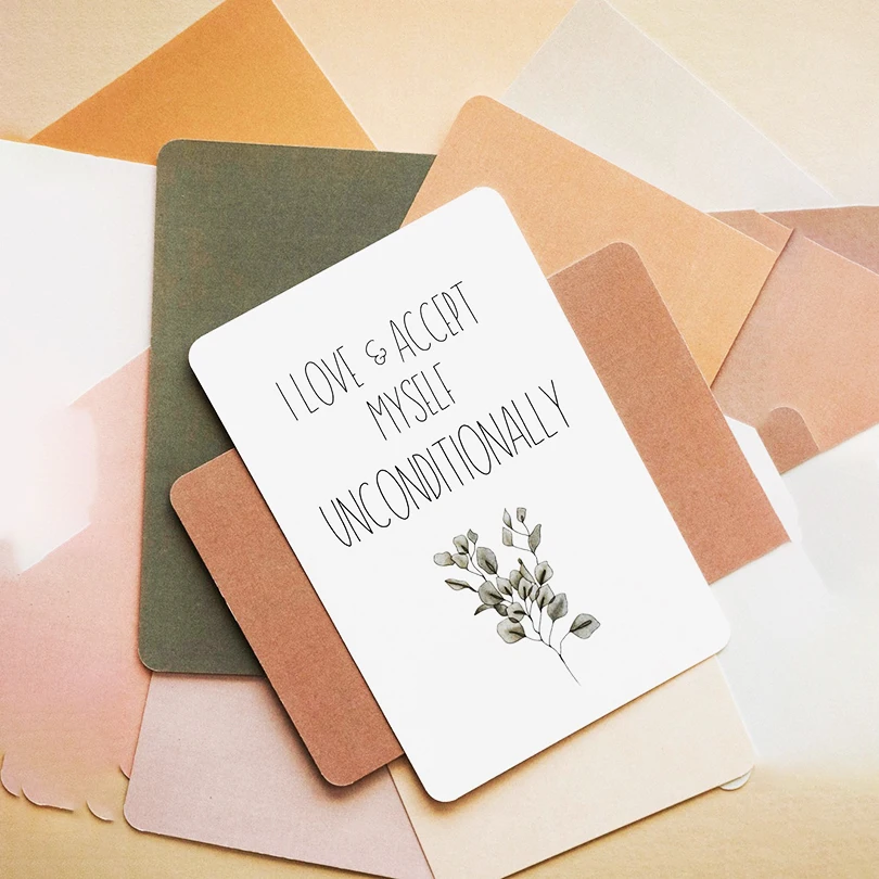 Packaging Printing Luxury Pregnancy Self Love Affirmations Cards Custom Printing Jamaican personalize Affirmation Cards