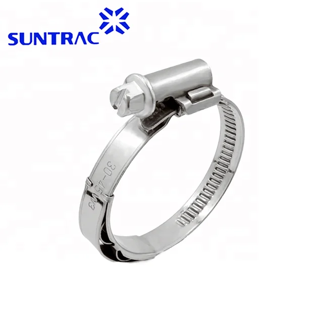 Adjustable Torro Type Stainless Steel Hose Clamp Worm Gear Drive Constant Tension