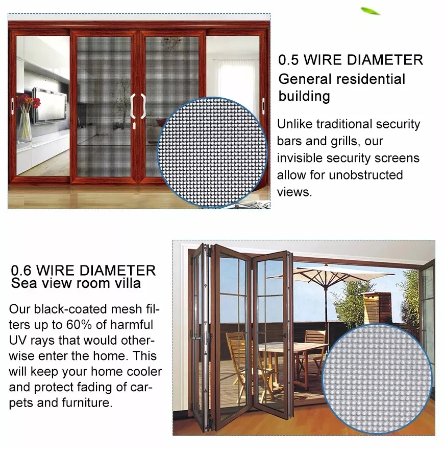 Modern Insect Screens Window Profiles Stainless Steel and Aluminum Shade Net for Home Kitchen Bathroom Hotel Magnetic Model