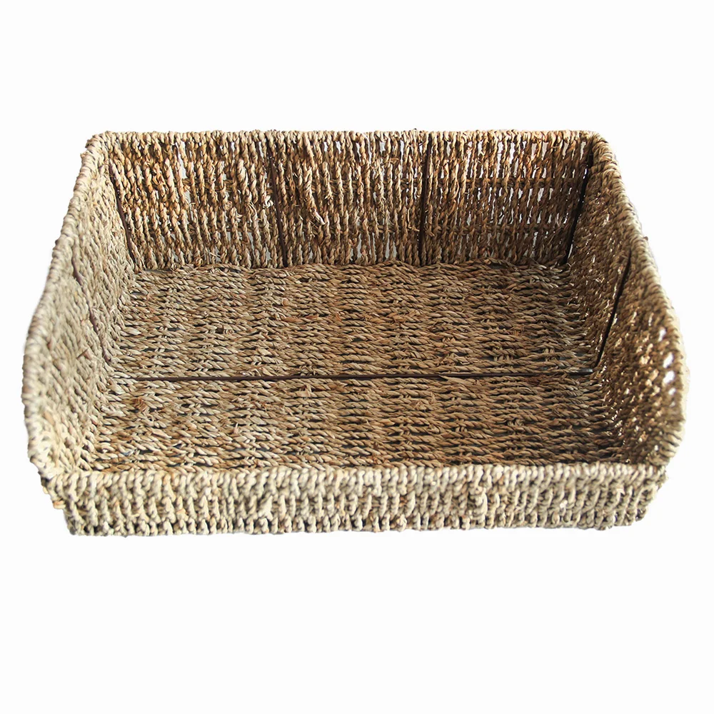 Shangfeng high quality multipurpose storage tray sea grass tray for kitchen or bedroom table storage tray