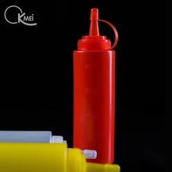 Wholesale Good Grade 200ml 360ml 400ml 600ml plastic hot sauce Honey squeeze bottle