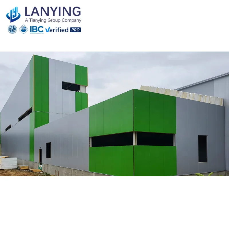 Фабрика Китая непосредственно ангары и складские здания стальные склады мастерская