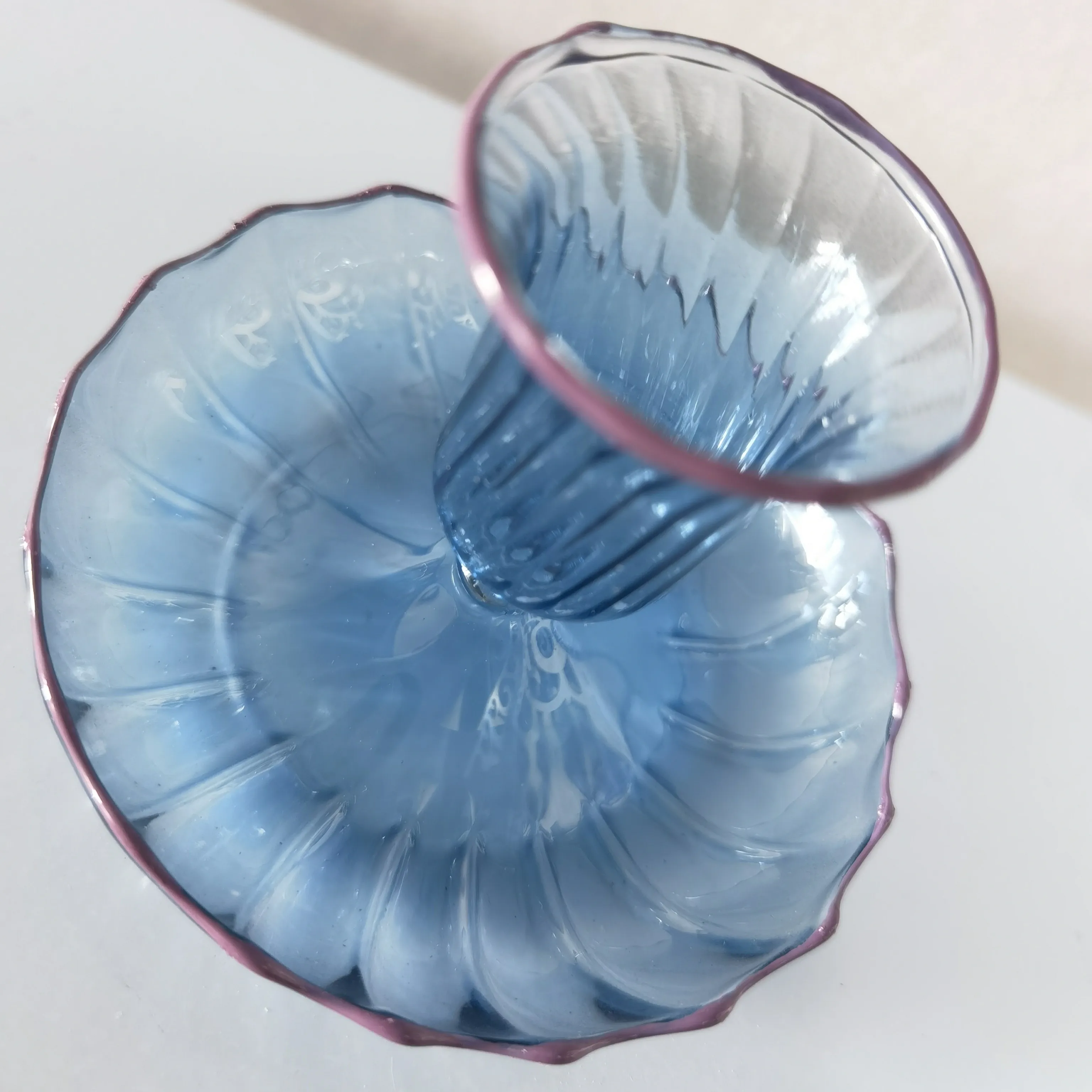 Custom Color Modern High Borosilicate Small Glass Taper Candle Holder Packaging Included-for Lanterns & Candle Jars