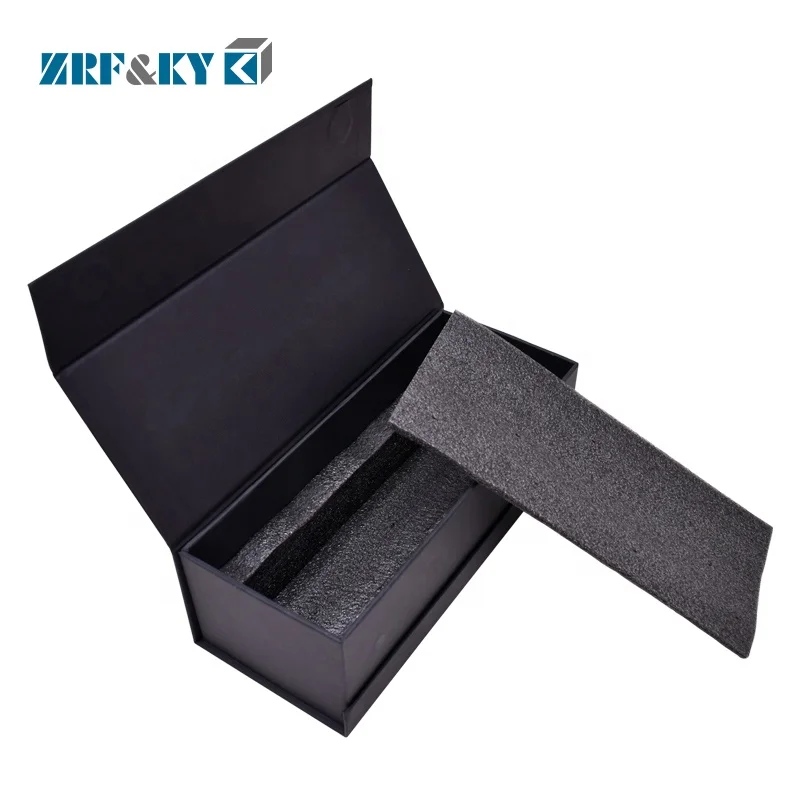 Custom Luxury Printed Black Cardboard Paper Tea Cup Gift Magnetic Closure Boxes