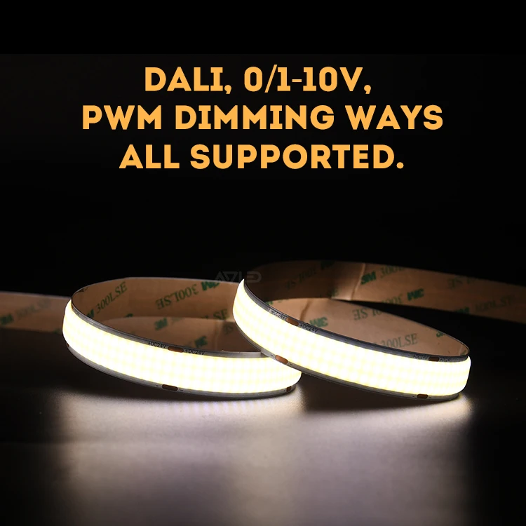 Новые продукты 960led/m COB светодиодные полосы света DC24V 25 Вт/м 15 мм ширина PCB теплый белый