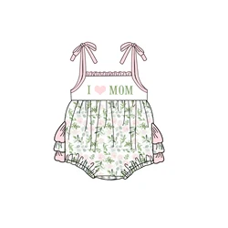 2023 индивидуальный I love mom girl set Boutique детская одежда повседневная комплекты одежды