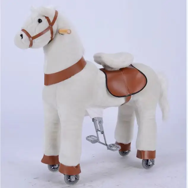 Factory price Toy Horse with 4 wheels ride pony riding horse toys for kids