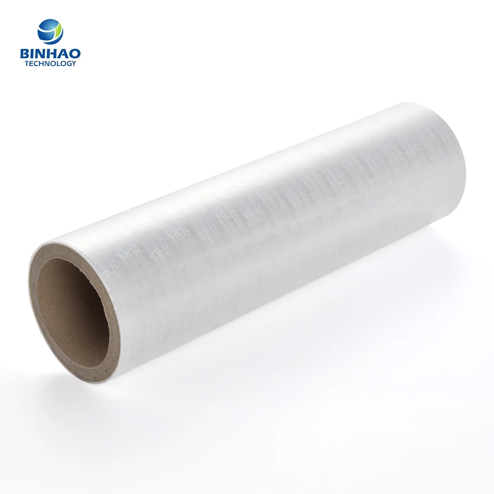 High Shrinkage Glossy Matte 21 Mic BOPP Holographic Film Roll for Covering Shrink Film Transparent Packaging Film