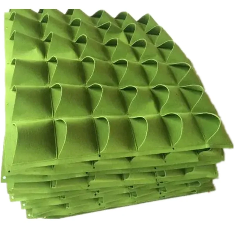 Recycled Wall Fabric growing Pot 4/7/12/36 Pockets Vertical Hanging Planter Grow Container Bags For Garden