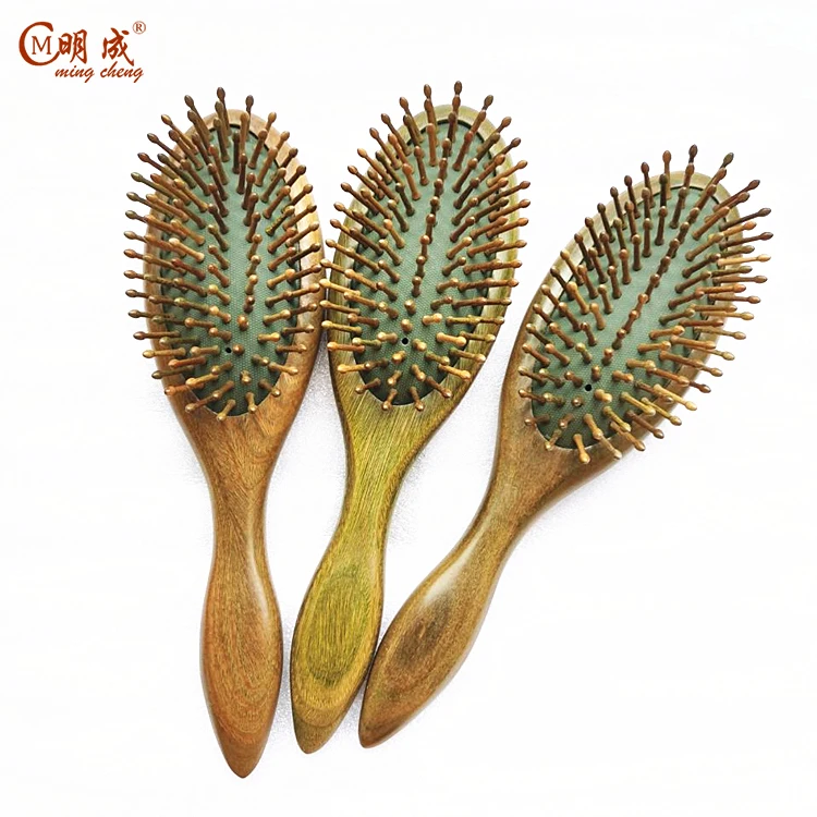 
luxury gift or collection professional nature sandalwood paint logo hair combs and brushes 