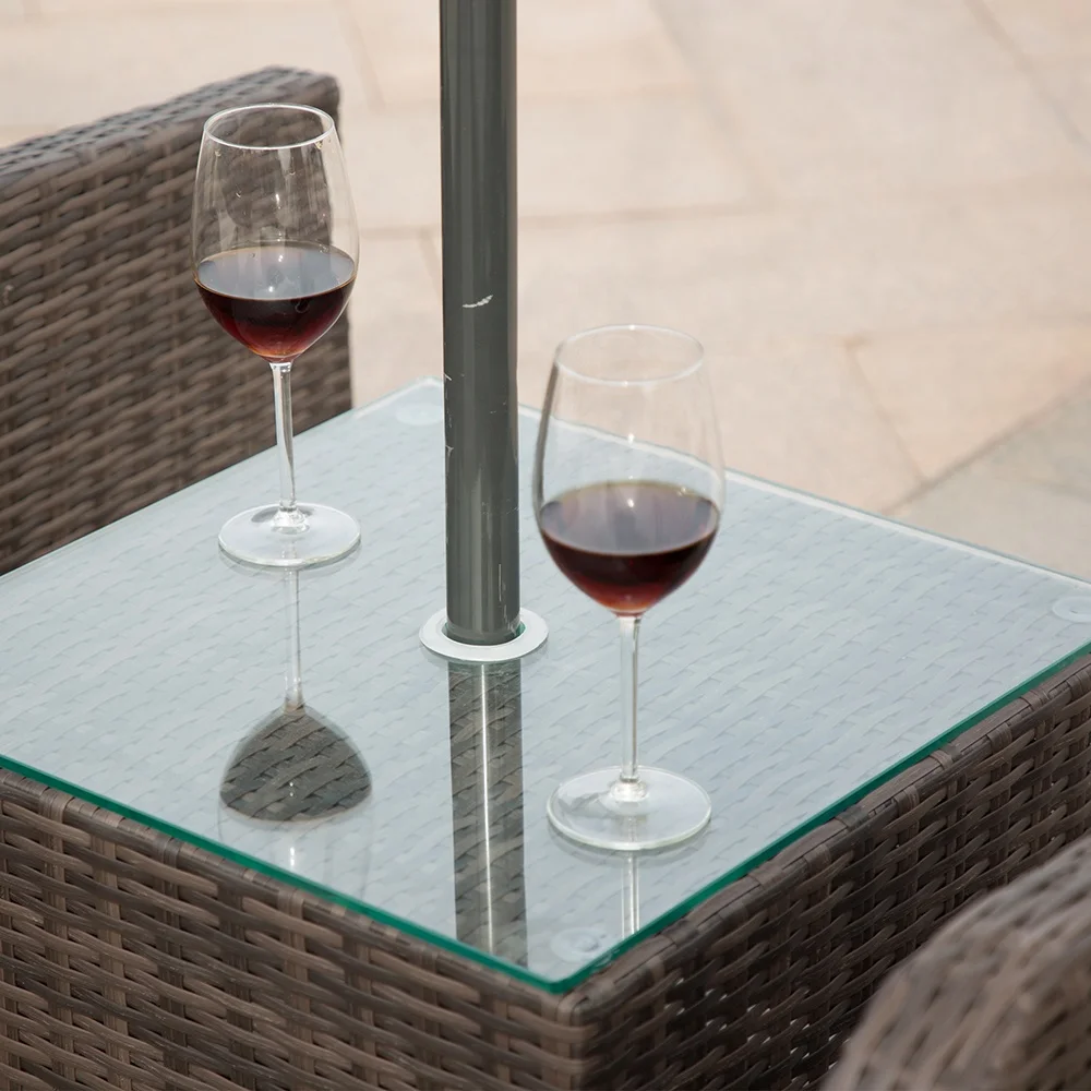 Wholesale Popular Outdoor Furniture Patio Sun Loungers 2 Chaise Lounge Set Aluminum Fabric Swimming Pool Sunbed