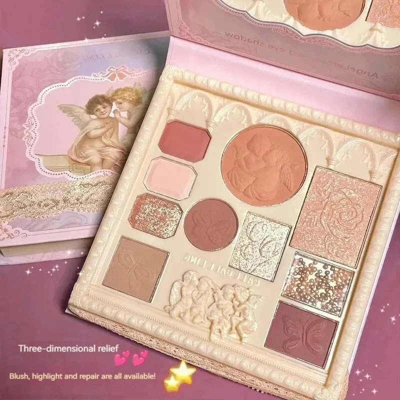 Milk Tea Color Highlighting Contouring Eyeshadow All-In-One Matte Pearlescent Multi-Purpose eye shadow palette private label