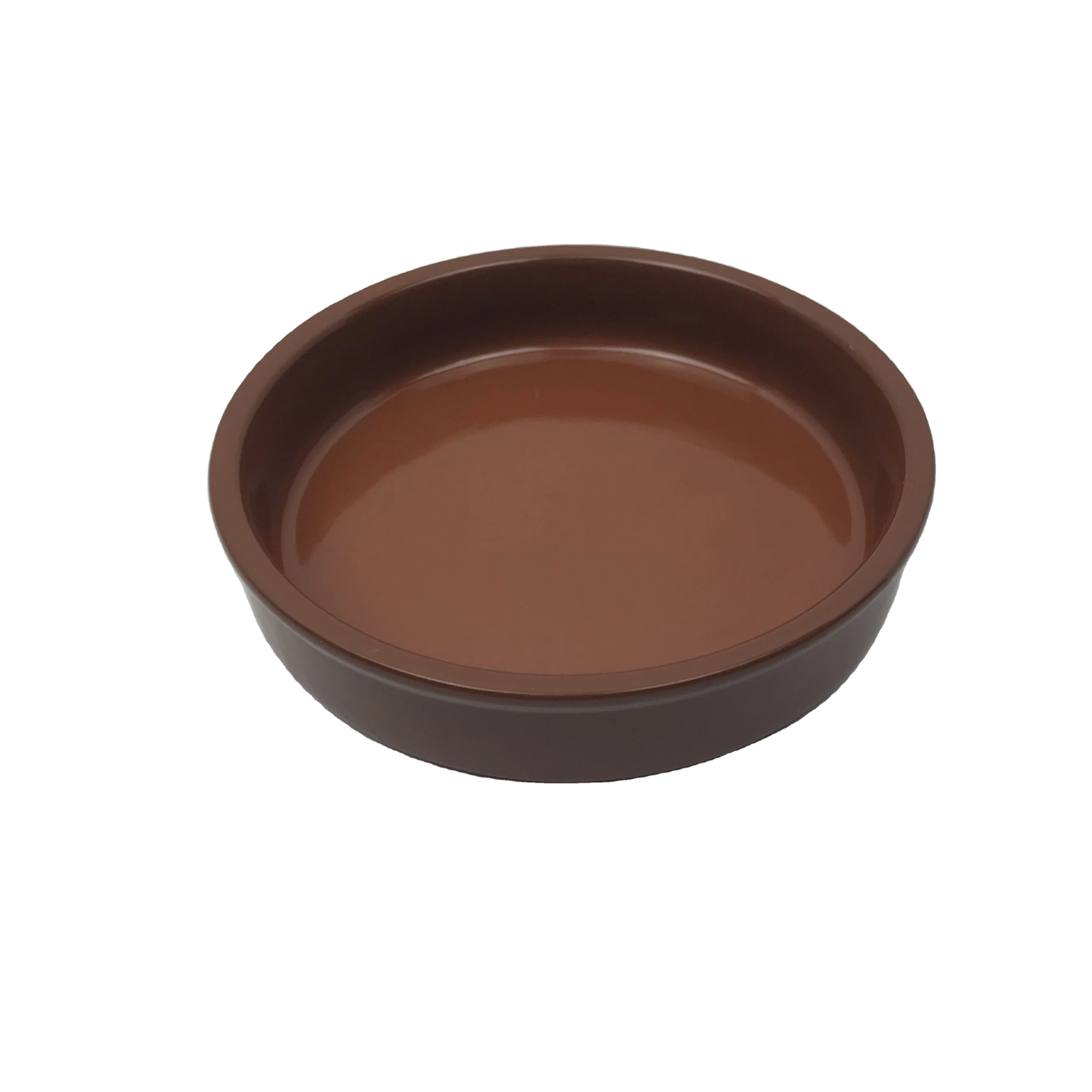Modern round Terracotta Stoneware Tapas Dish Clay Tableware Plates with Glazing for Home Dining or Holidays for Hotels