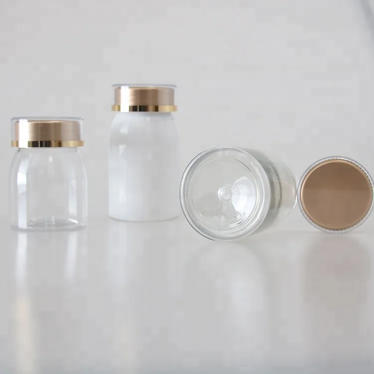 100ml open mouth Acrylic plastic health care products container medical pill bottle