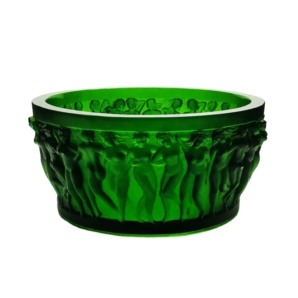 luxury style  crystal Classic  Bacchantes  ladies  bowl art collection for home  villa  wedding party  hotel ornament