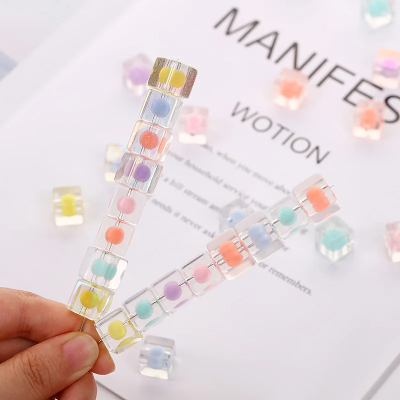 Acrylic Beads Diy Bracelet Necklace Material Unique Beads for Jewelry Making Plastic Loose Jewelry Beads and Charms