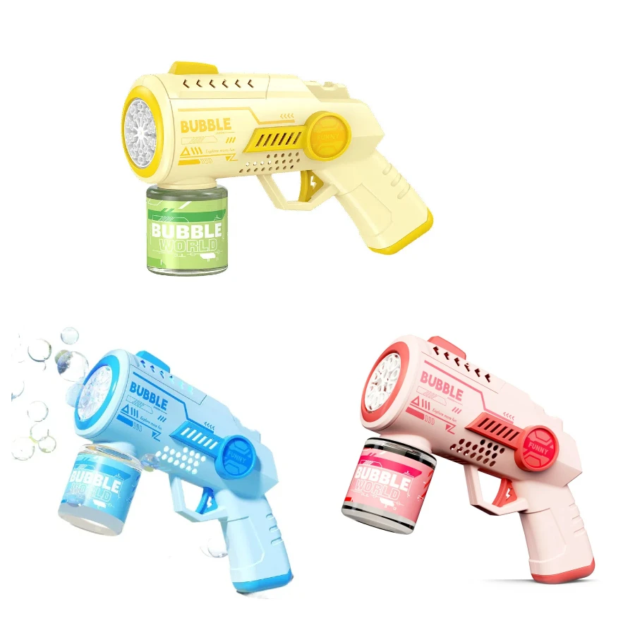 Wholesale Unisex ABS Plastic Kids Automatic Rocket Bubble Machine Summer Toy Water Gun Gel Blaster Play Bubble Toy Game