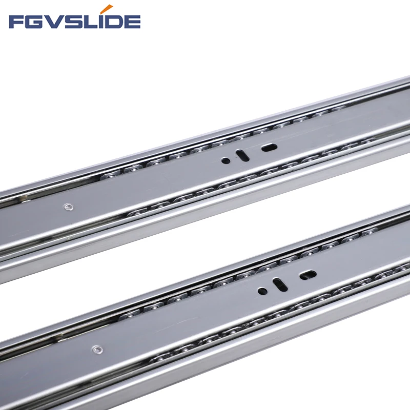 Slide manufacturer 16 inch furniture cabinet soft close drawer slide rail ball bearing telescopic channel drawer slide wholesale