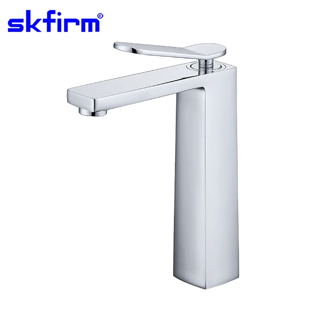 Deck Mounted Time Delay wash basin Bath Faucet chrome hand shower