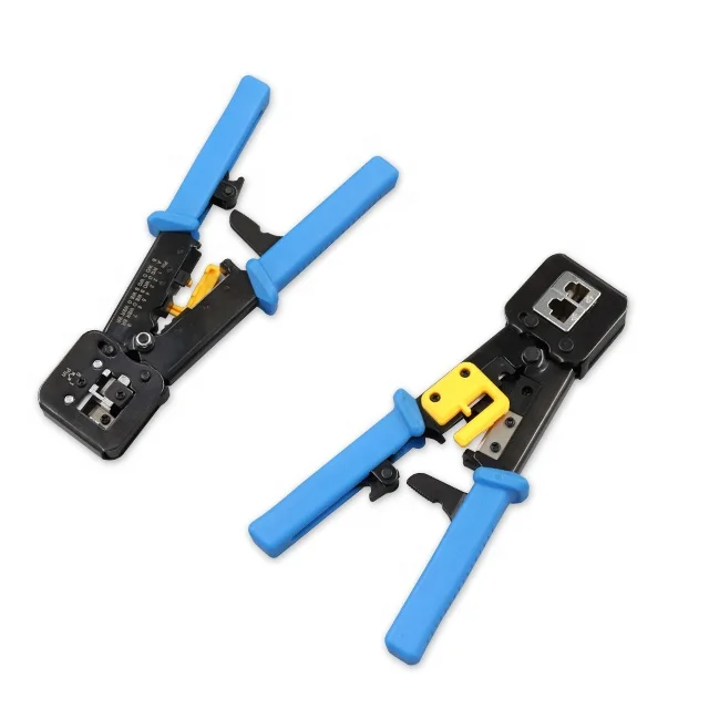 RJ45 Pass Through Crimper Tool Ethernet Crimper connector Crimping Tool For RJ45/RJ11 Plug
