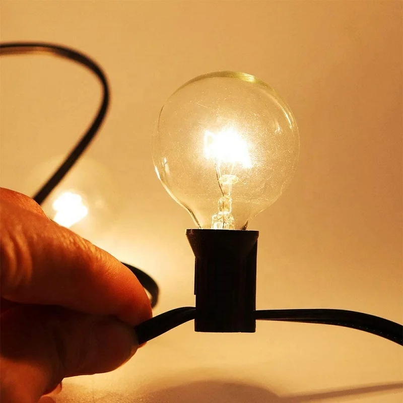 Factory Direct Holiday Decoration Edison Incandescent String G40 Retro Yard Light 25+2 Outdoor use dazzle light