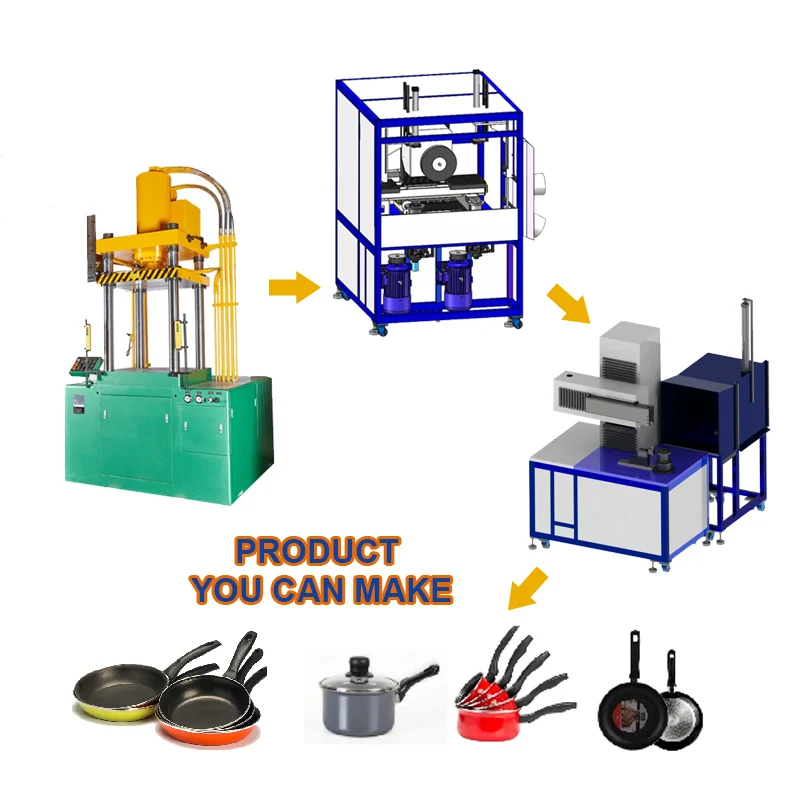 cookware making machine equipment for deep drawing hydraulic press aluminum cookware machinery