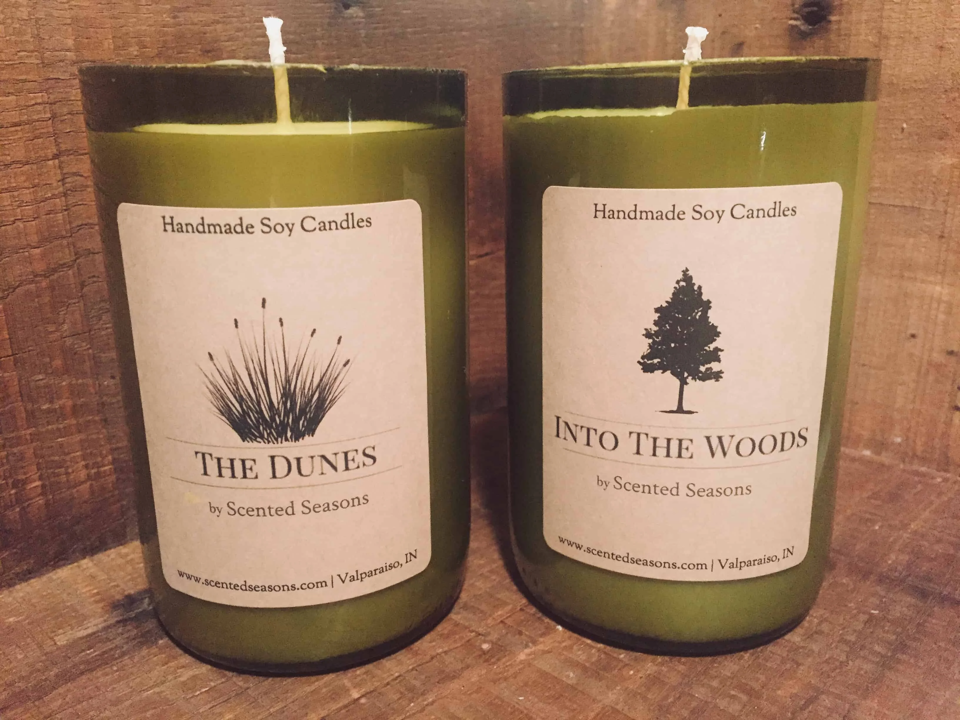 Hot Sale Wine Bottle Candle Soy Wax Scented