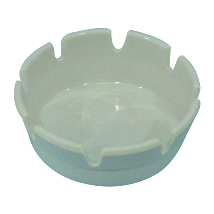 Plastic houseware factories new design hot sale 3 holes cigar melamine black plastic ashtray