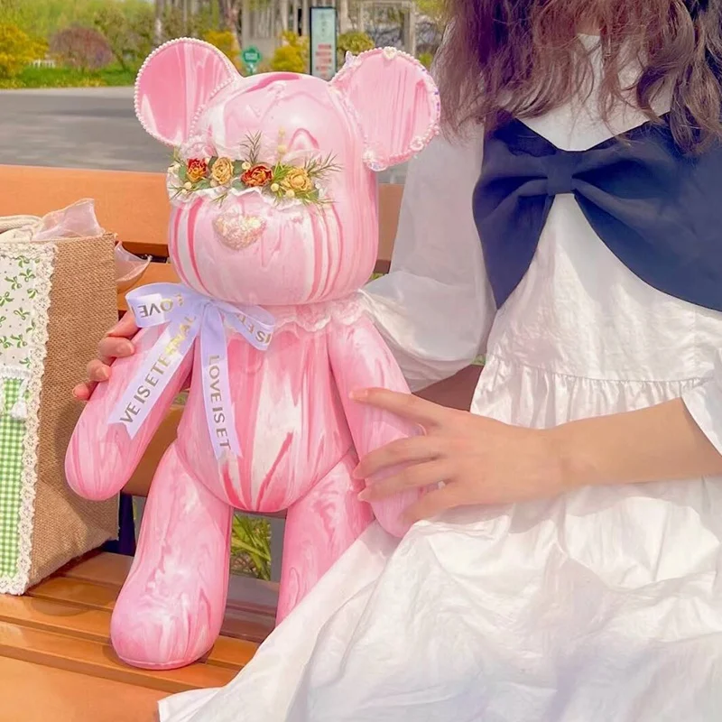 18 cm23 cm33 cm53 cm74 cm100cm Fluid violent bear white bear for fluid painting  high matte surface DIY fluid bear