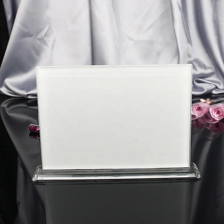 Sublimation crystal painting glass photo frame DIY blank crystal