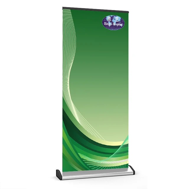 Custom Aluminium High Quality Poster Display Stand Digital Printing Scroll Roll Up Banner