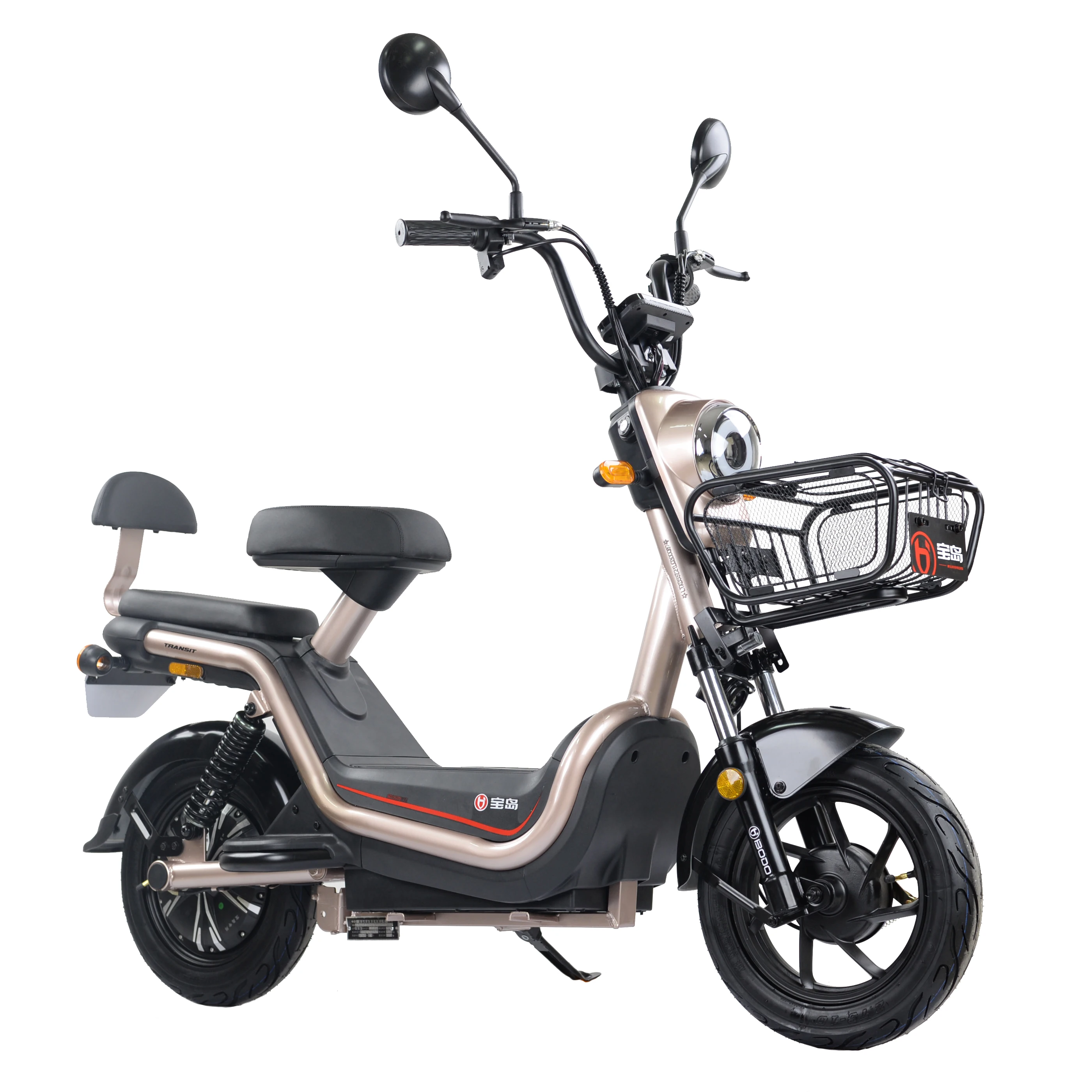 48V 400W motor electric bike Most popular China electric scooter with rearview mirror