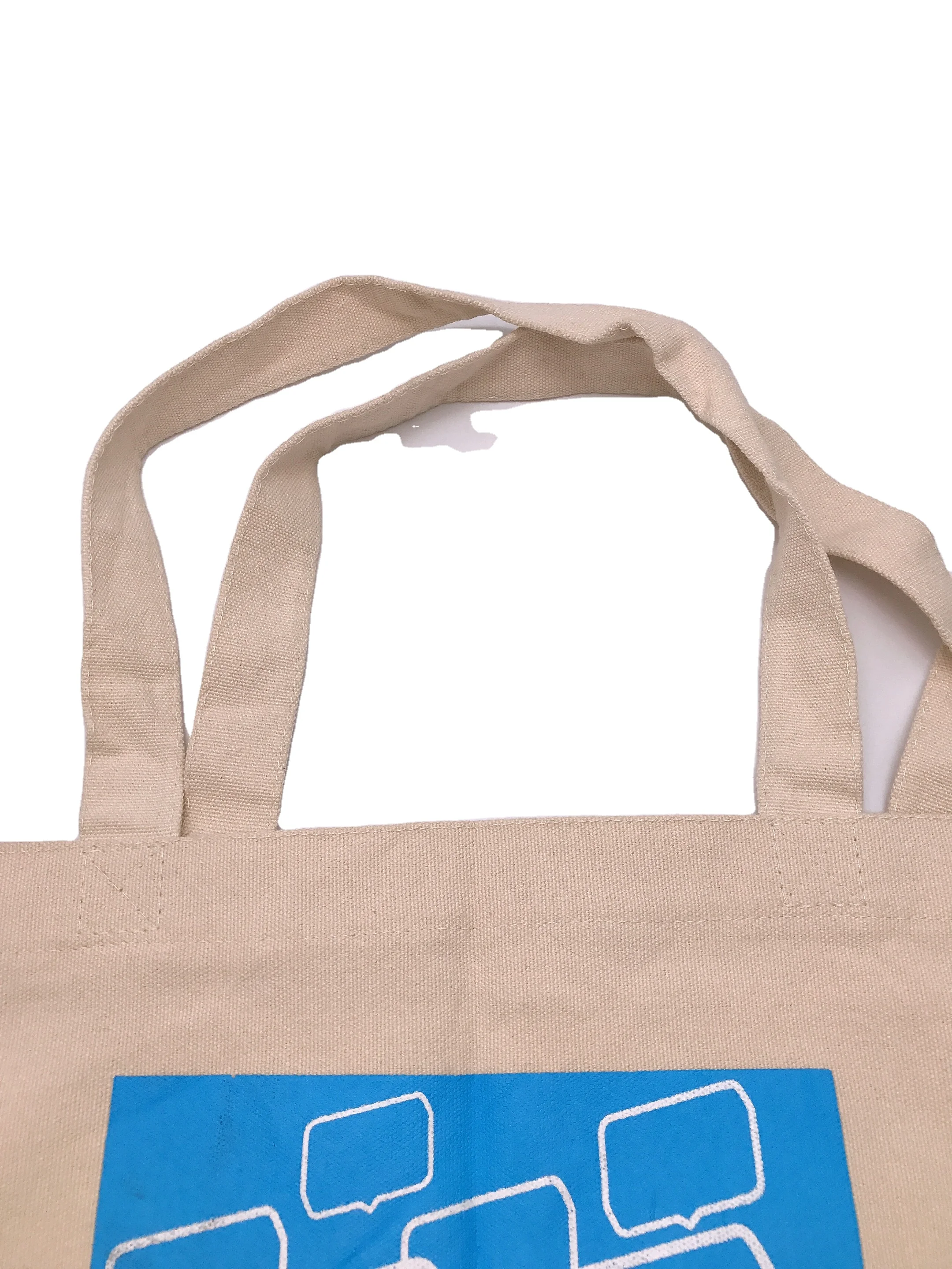 online shop low MOQ fashion Literary Sturdy Promotional  organic customizable white canvas tote bag