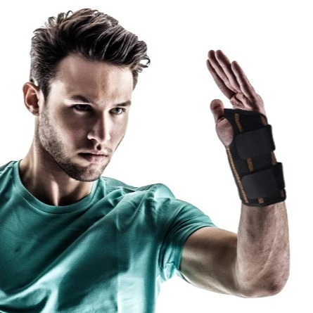 Дышащий неопреновый бандаж на запястье, ночная Спящая шина, регулируемый бандаж для запястного туннеля, тендинита и боли при артрите