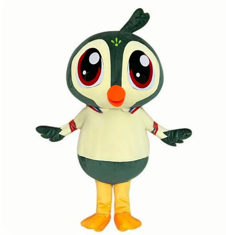 Kinqee Customized Furry Falcon Mascot Costume Animal Cosplay Cartoon Eagle Flying Bird Mascotte Carnival Fancy Dress For Adult