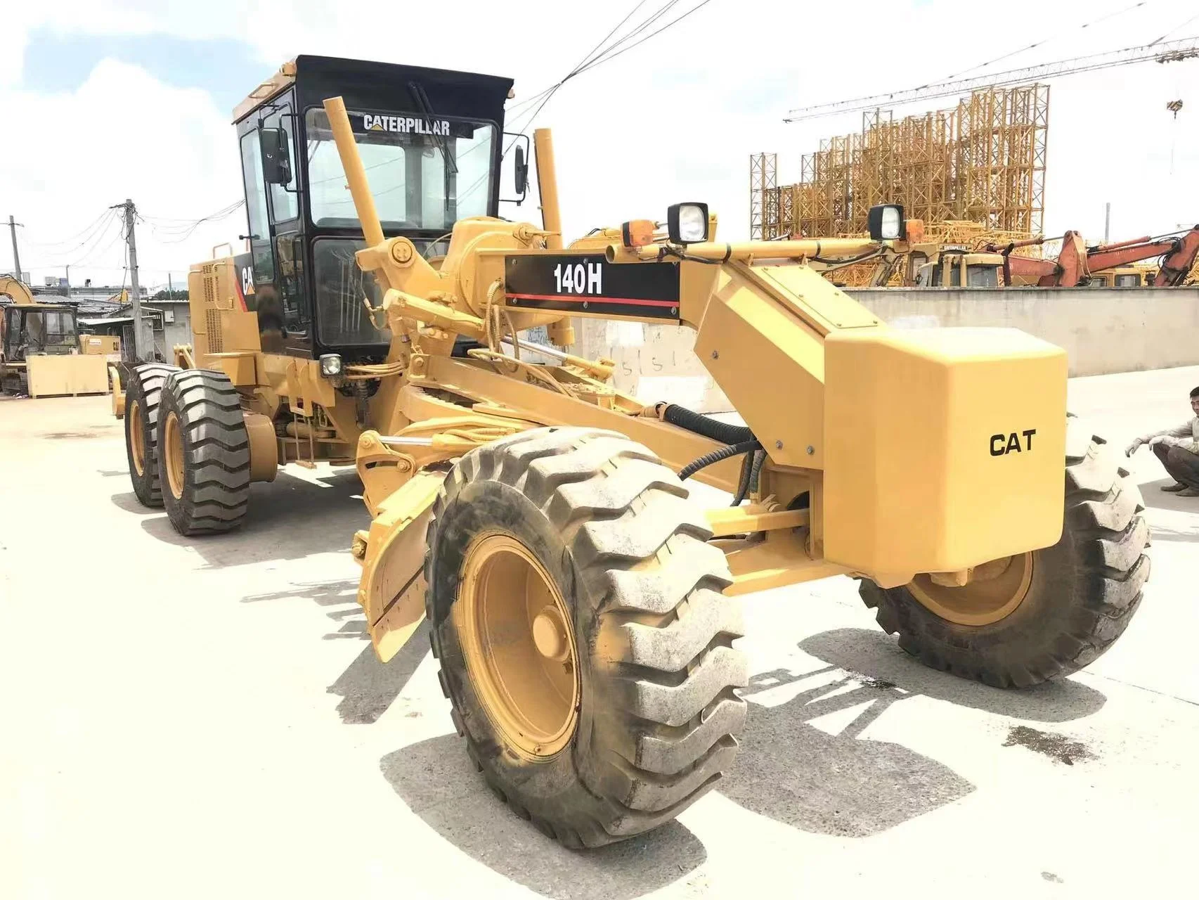 Высококачественный Подержанный грейдер Caterpillar 140h моторный Грейдер Cat 140g 140k Горячая Распродажа в