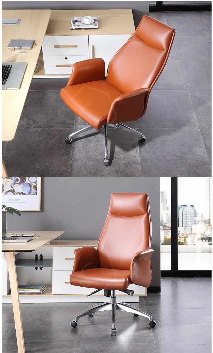 Fashion Design Computer Leather Swivel Up down Adjustable Meeting Home Office Chair