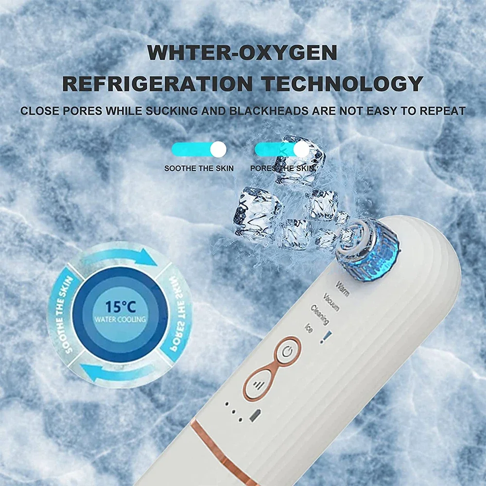 Blackhead Pore Vacuum Cleaner Remover Machine Dead Skin Electric Acne Remove Blackheads Suction Extractor Tool Kit Rechargeable