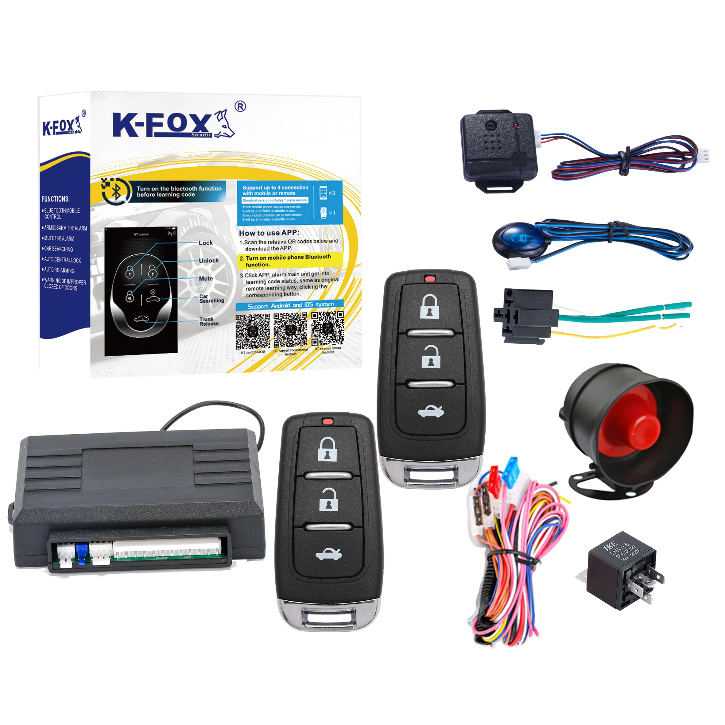 Автомобильная система сигнализации без ключа 12 В