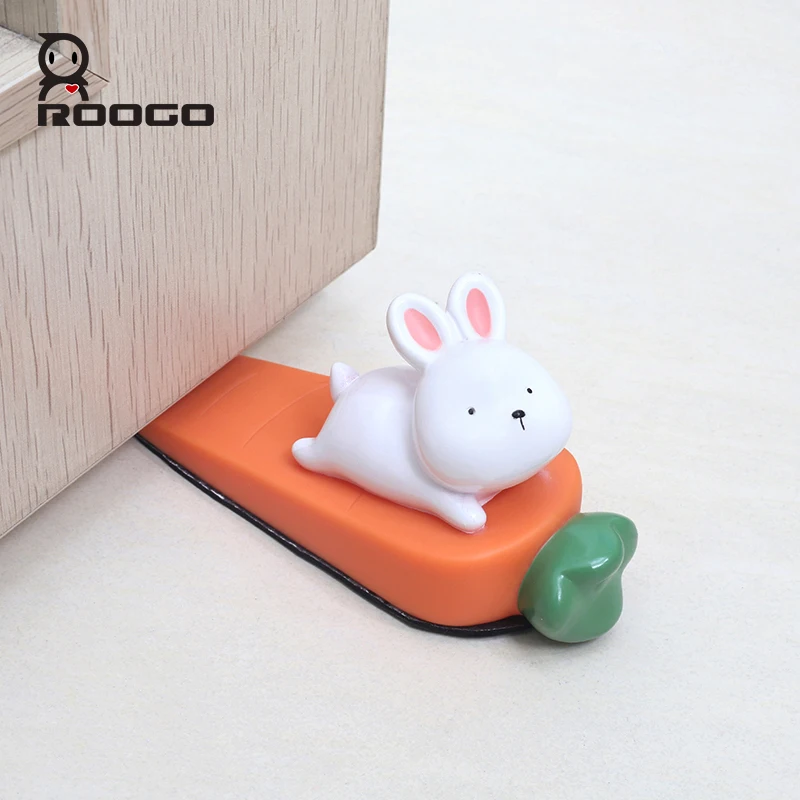 Roogo Creative Door Stopper Cute Animal Door Holder Without Punching