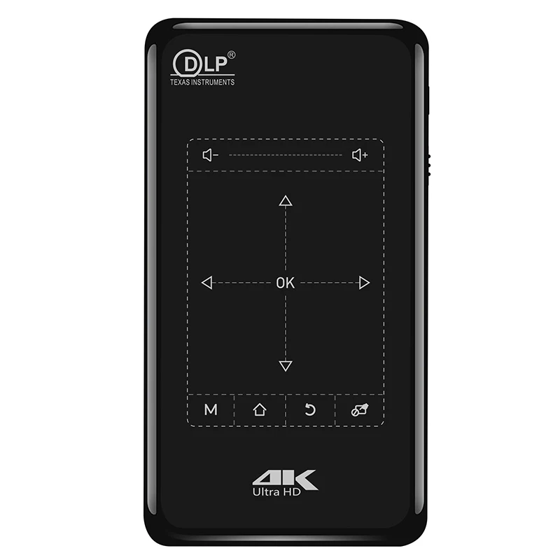 DLP P09-II умный мини-проектор с разрешением 4K Android 9 0 Full HD Wi-Fi BT портативный мобильный Карманный видео фильм смартфон 1080P 3D