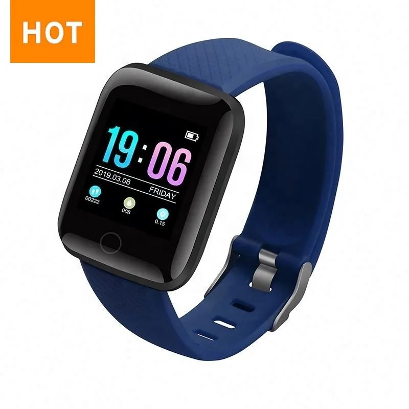 Бесплатная доставка Reloj Inteligente Bluetooth водонепроницаемый браслет сердечного ритма фитнес-трекер D13 116plus One Plus умные