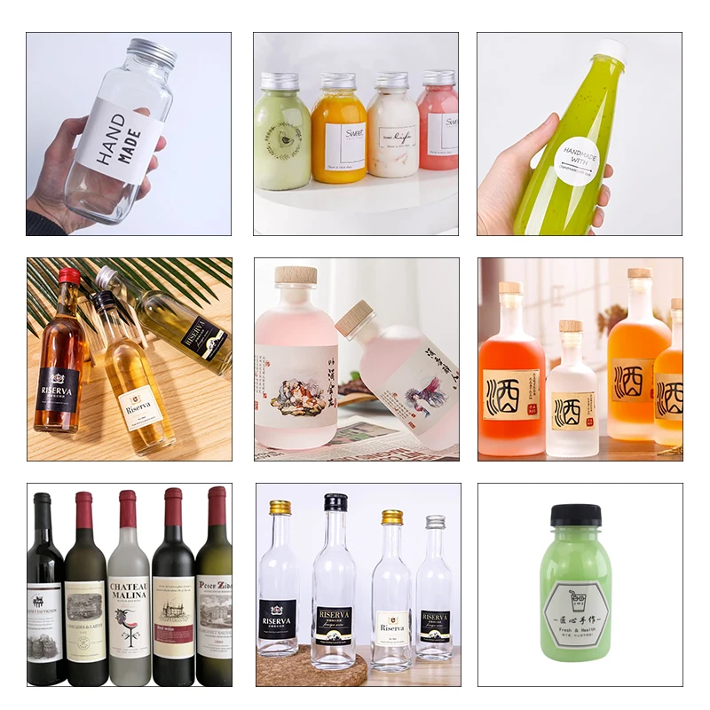 Semi Automatic Labeling Machine for Round Bottle Labeling Machine Round Glass Wine Bottle Labeling Machine